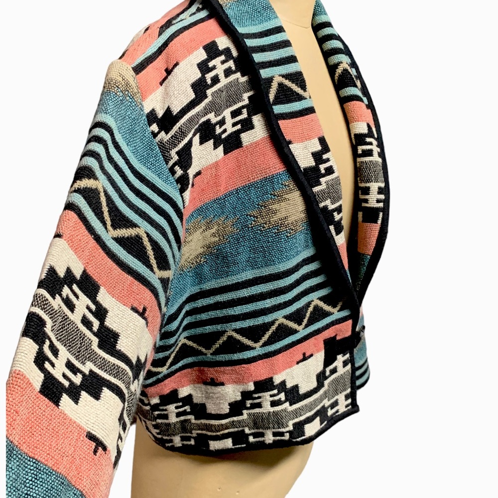 Flashback, Aztec pattern Cropped Jacket - Picture 3 of 8